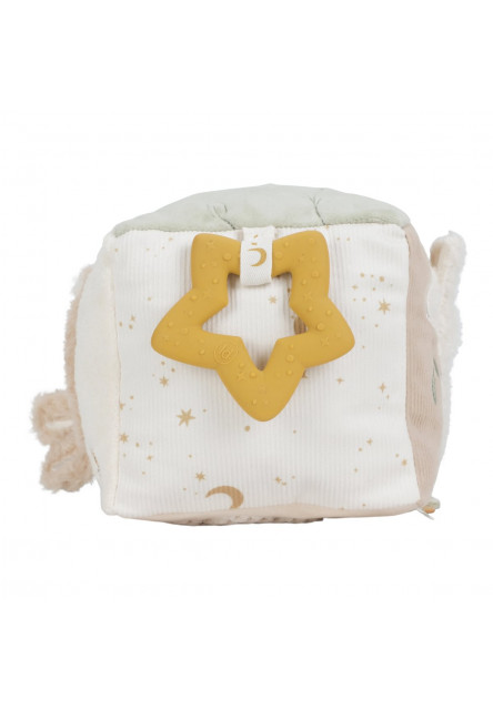 Kostka textilní s aktivitami Newborn Naturals