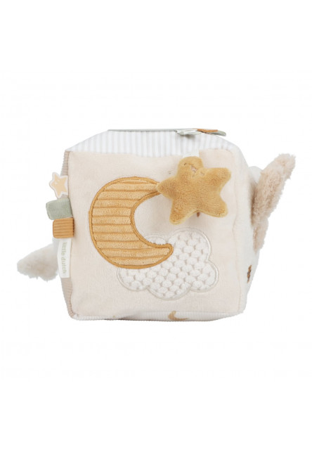 Kostka textilní s aktivitami Newborn Naturals