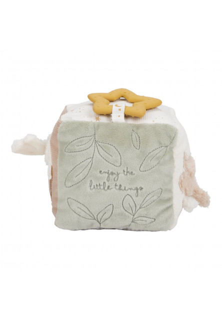 Kostka textilní s aktivitami Newborn Naturals