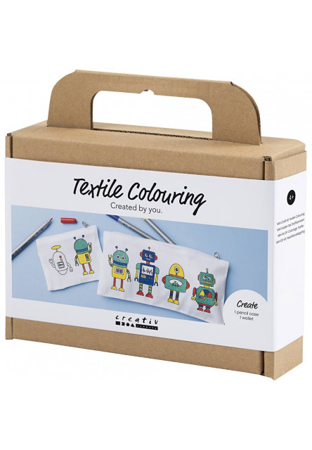 Kreativní sada Mini Craft Kit Textile Colouring Robot