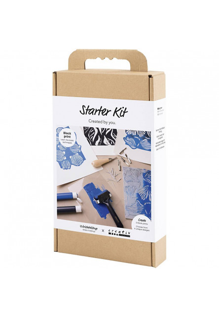 Kreativní sada Starter Craft Kit Block Printing
