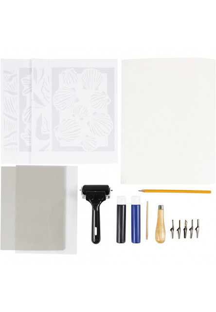 Kreativní sada Starter Craft Kit Block Printing