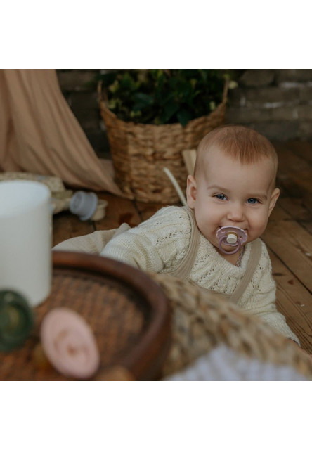Dvojbalenie cumlíkov frigg daisy lavender haze/ cream, 6-18m, kaučuk
