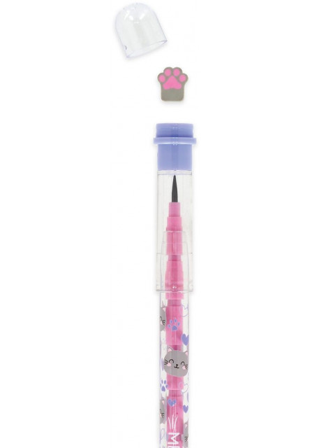 Ceruzka s vymeniteľnými hrotmi Legami Stackable Pencils - Kitty