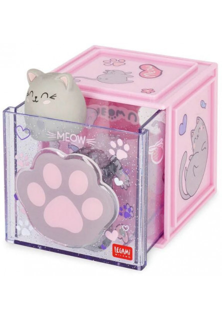 Variabilný stolný organizér Legami Stationery Box - Kitty