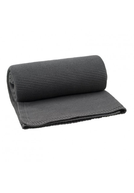 Pletená deka uni dark grey