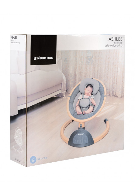 Houpací lehátko elektrické Ashlee Dark Grey