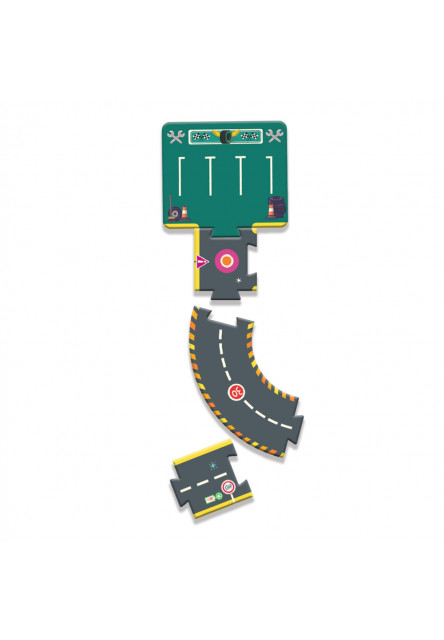 ENG: City circuit- giant puzzle - 26 pcs