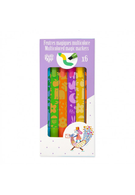Viacfarebné magické fixky (6ks)
