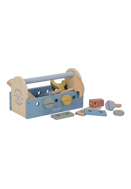 Box s nářadím dřevěný Blue