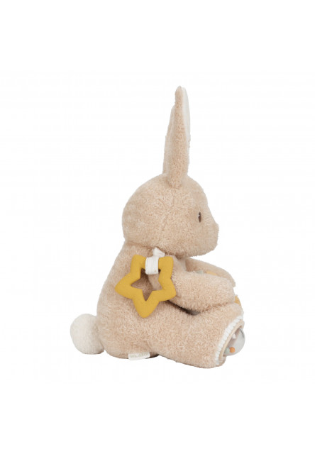 Králíček plyšový s aktivitami Newborn Naturals