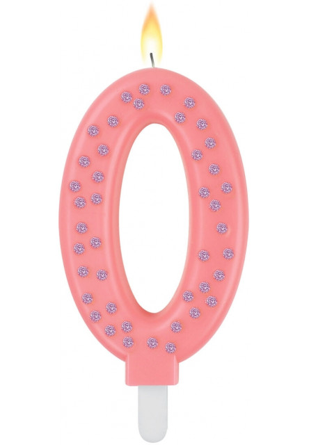 Narodeninová sviečka na tortu Legami Maxi Cake Candle - Maxi Candle - Pink - 0