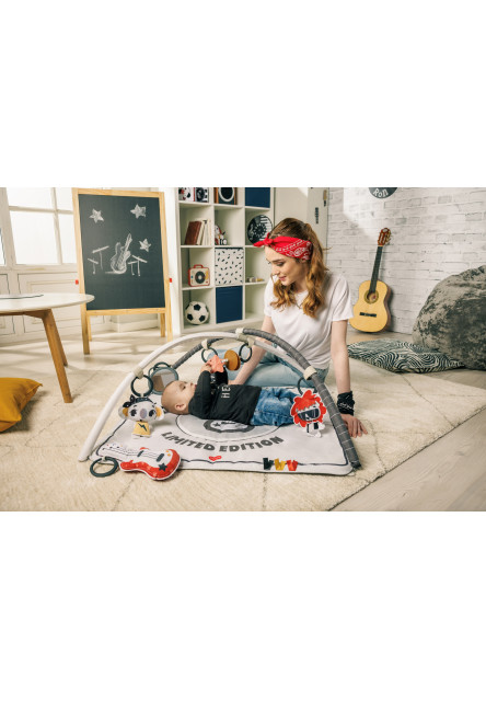 Hracia deka s hrazdou štvorcová Gymini Tiny Rockers