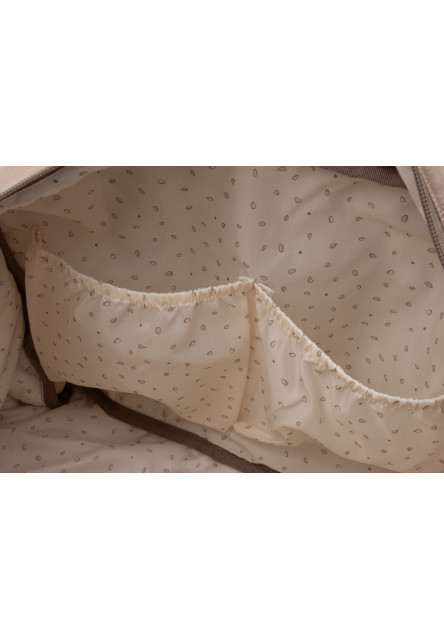 Prebaľovacia taška Embossed Lily Milky Coffee