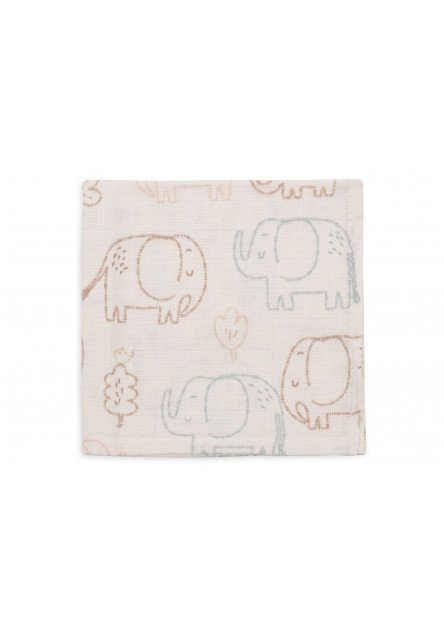 Obrúsky mušelínové 3 ks 31x31cm Elephant Tales