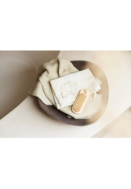 Obrúsky mušelínové 3 ks 31x31cm Elephant Tales