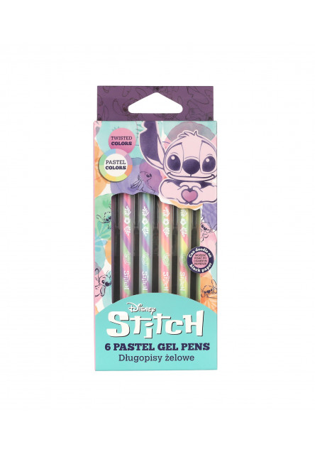 Gélové perá Stitch Pastel 6 ks