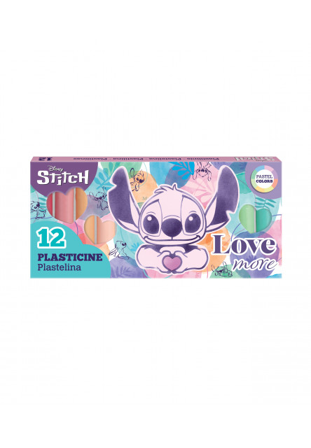 Plastelína Stitch Pastel 12 ks