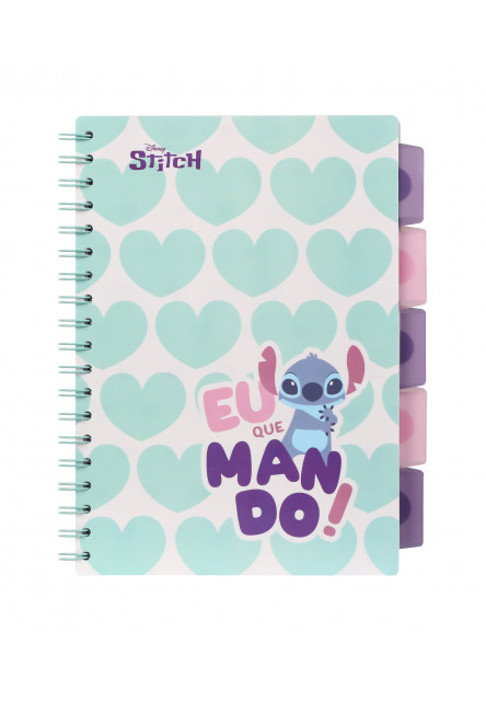 Zápisník špirálový B5 so záložkami Stitch Pastel