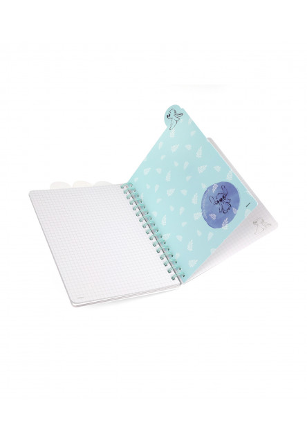 Zápisník špirálový A5 so záložkami Stitch Pastel