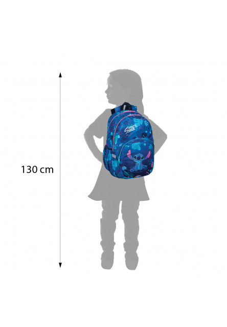 Školská taška Rider 43 cm Stitch Blue