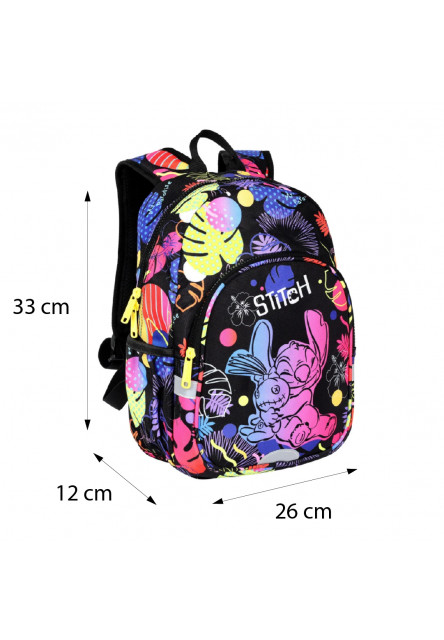 Detský batoh Toby 33 cm Stitch Black