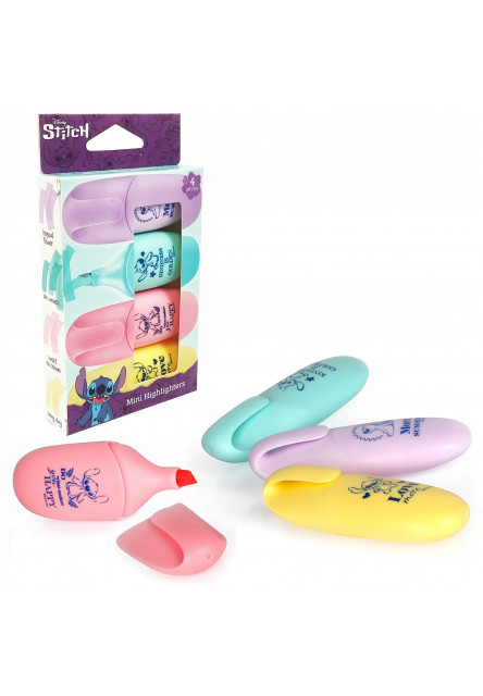 Zvýrazňovač mini Stitch Pastel 4 ks
