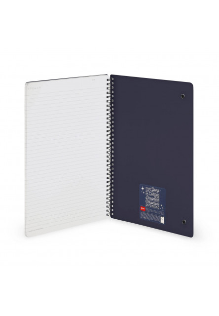 Zápisník Legami Lined Spiral-Bound Notepad - Spiral Notebook - Maxi - Moth
