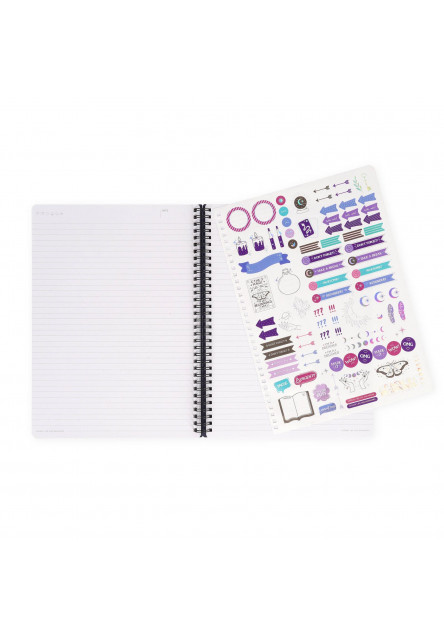 Zápisník Legami Lined Spiral-Bound Notepad - Spiral Notebook - Maxi - Moth