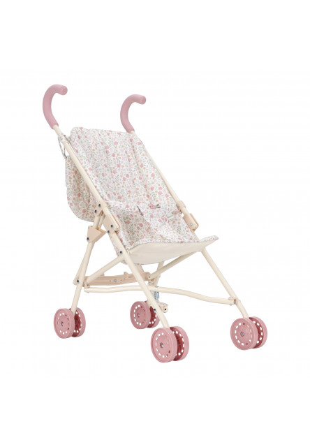 Kočík pre bábiky golfky skladací Soft Flowers