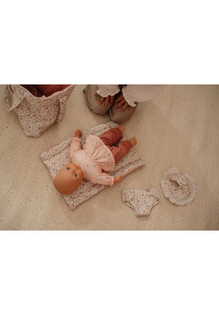 Prebaľovacia taška pre bábiky Soft Flowers