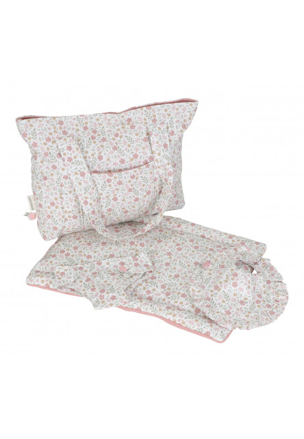 Prebaľovacia taška pre bábiky Soft Flowers