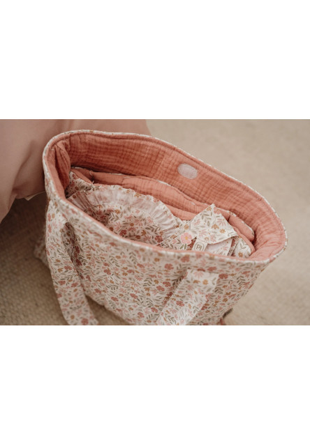 Prebaľovacia taška pre bábiky Soft Flowers