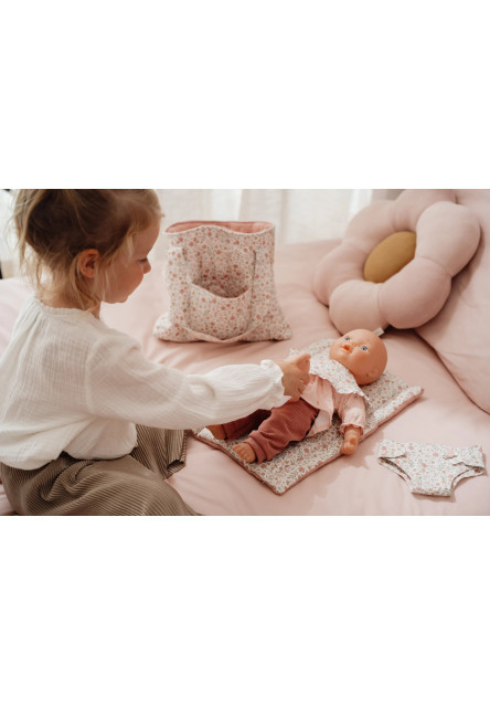 Prebaľovacia taška pre bábiky Soft Flowers