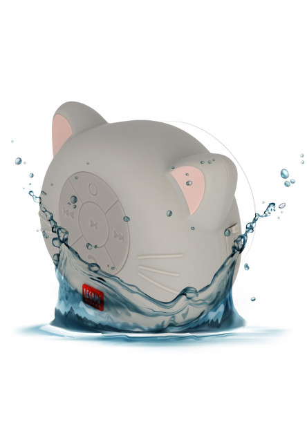 Vodeodolný bezdrôtový reproduktor Legami Shower Speaker Water Resistant - Singing In The Shower - Kitty