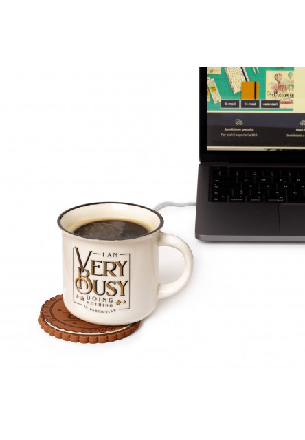 Ohrievací USB podtácka Legami Type-C Cable Mug Warmer - Warm It Up - Cookie