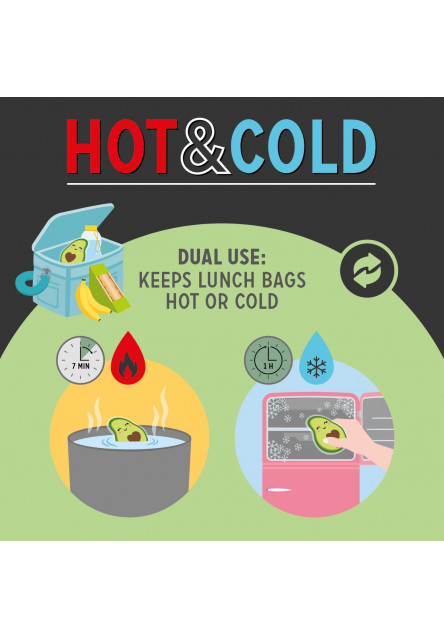 Hrejivý vankúšik Legami Hot & Cold - Gel Pack - Avocado