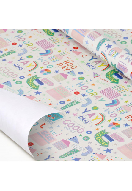 Baliaci papier Legami Wrapping Paper - Happy Birthday
