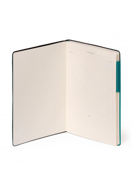 Zápisník Legami Lined Notebook - My Notebook - Large - Malachite Green