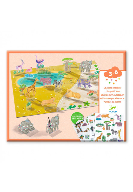 ENG: Lift-up stickers - Animals