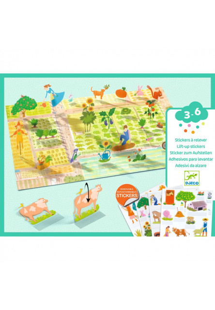 ENG: Lift-up stickers - Farm