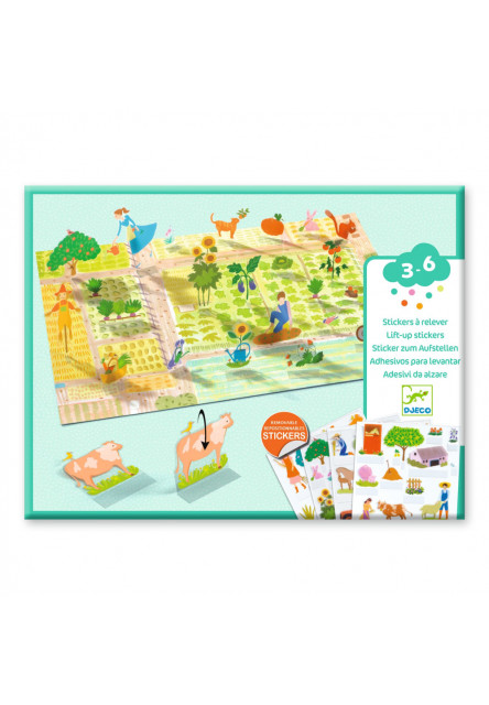 ENG: Lift-up stickers - Farm