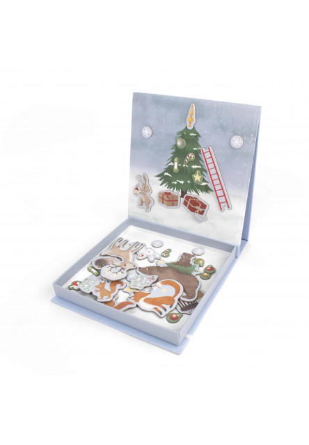 Magnetická hra - wonderful winter - forest friends
