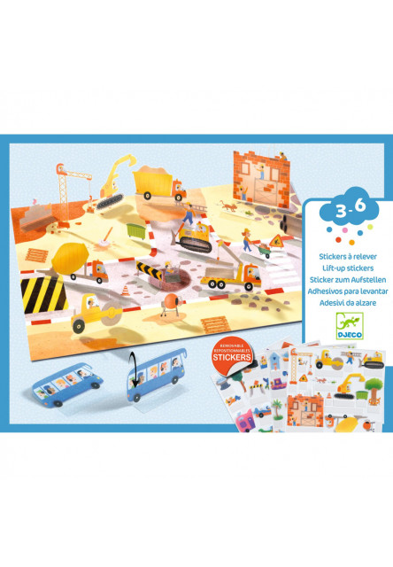 ENG: Lift-up stickers - Vehicles