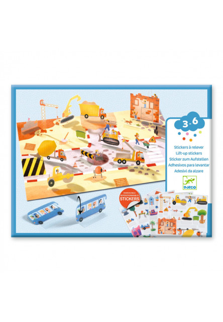 ENG: Lift-up stickers - Vehicles