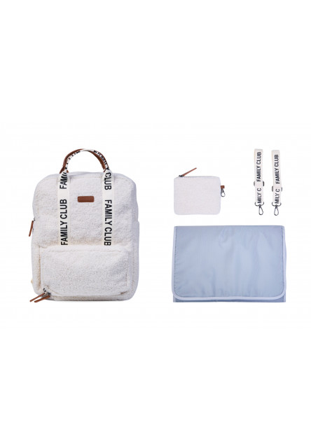 Prebaľovací batoh Family Club Signature Teddy Off White