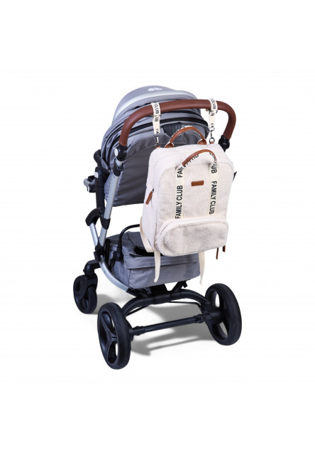Prebaľovací batoh Family Club Signature Teddy Off White