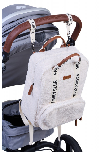 Prebaľovací batoh Family Club Signature Teddy Off White