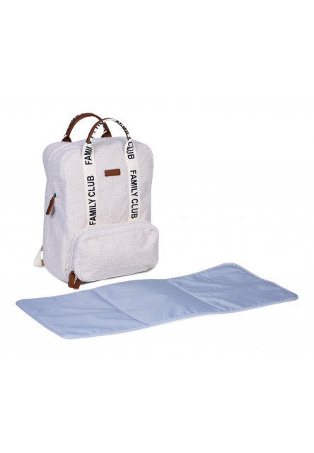 Prebaľovací batoh Family Club Signature Teddy Off White