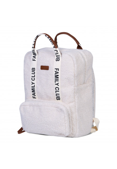 Prebaľovací batoh Family Club Signature Teddy Off White